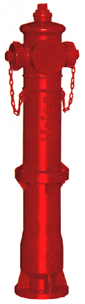 EN1023 DN100 IDRANTE COL. H.500 2XUNI45+UNI70