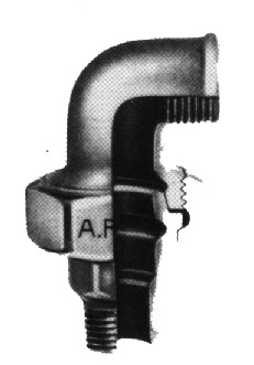FG.98  4"    BOCCHETTONE CONIC.CURVO M/F