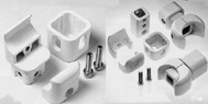 CHELA BANDIERA BIANCO AGG.TUBI 5-6CM.X DUBLE