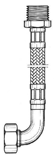 1/2X1/2 CM.25  FLESSIB.GIGANTE CURVO M/F